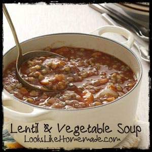 Lentil & Vegetable Soup Recipe - Meatless Monday Recipes