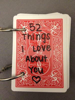 Day 3: 52 Things I Love About You - Card Deck DIY